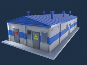gas station Model 3D