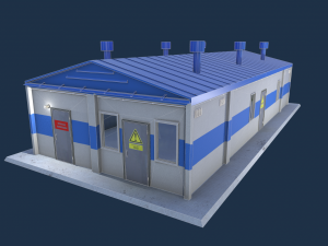 gas station 3D-Modell