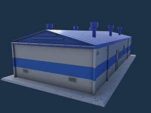 gas station 3D-Modell