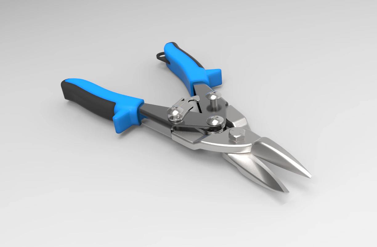 aviation tin snips 3D Model .c4d .max .obj .3ds .fbx .stl .blend 