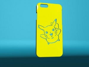 iphone 6 case picachu Model Cetak 3D