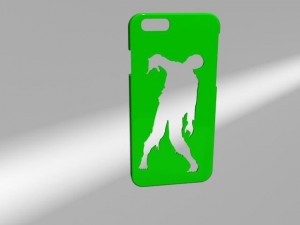 iphone 6 case zombie 3D 打印模型