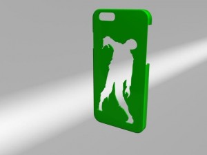 iphone 6 case zombie 3D 打印模型