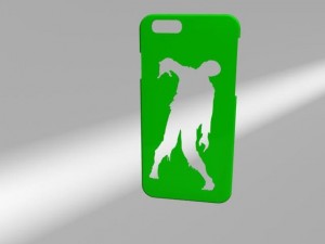 iphone 6 case zombie 3D 打印模型