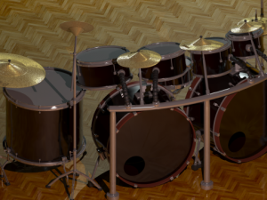 drum set 3D 모델