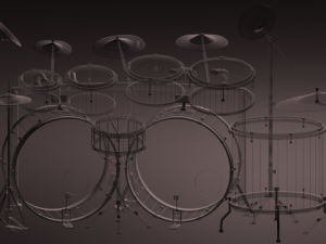 drum set 3D 모델