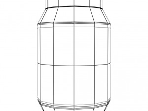 pink protein bottle Modèle 3D