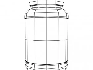 protein bottle collection 3D Model