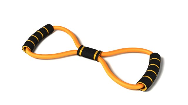 resistance bands 3D in 3DExport