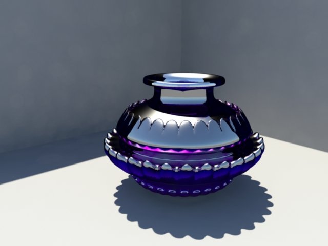 mordern glass pot 3Dモデル .c4d .max .obj .3ds .fbx .stl .blend