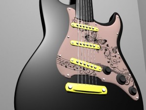 guitar 3Dモデル