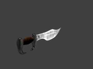 spartan sword falcata greek 3D Model
