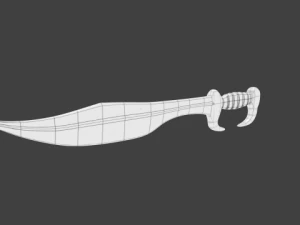 spartan sword falcata greek 3D Model