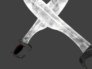 spartan sword falcata greek Modello 3D