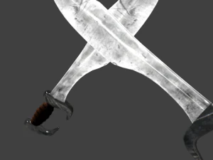 spartan sword falcata greek 3D Model