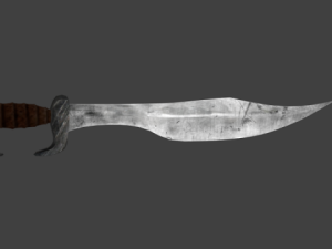 spartan sword falcata greek Modello 3D