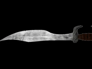 spartan sword falcata greek 3D Model