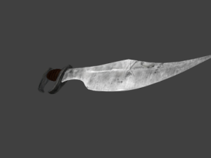 spartan sword falcata greek Modello 3D