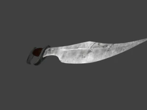 spartan sword falcata greek 3D Model
