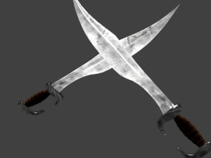 spartan sword falcata greek 3D Model