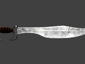 spartan sword falcata greek Modello 3D