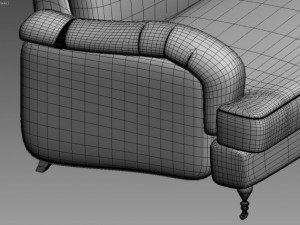 academy sofa 3D Модель