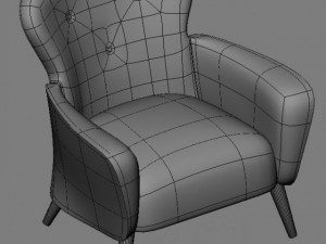 festival club chair 3D Model