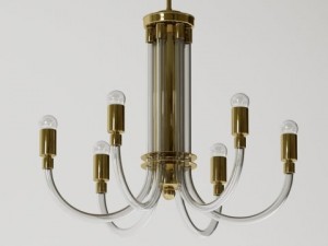 matched pair of charles hollis jones chandeliers Modèle 3D