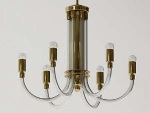 Bijpassend paar Charles Hollis Jones-kroonluchters 3D Model