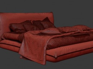 photorealistic jalis bed Modello 3D