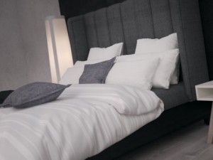 photorealistic bed 3D 模型