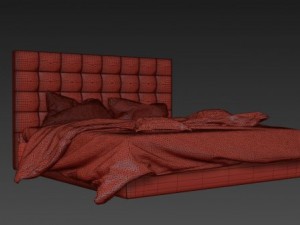 photorealistic bed Modello 3D