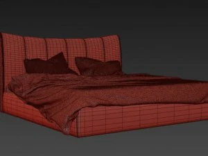 photorealistic bed 3D Model