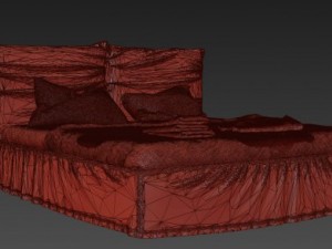 photorealistic bonaldo toolate bed 3D 模型