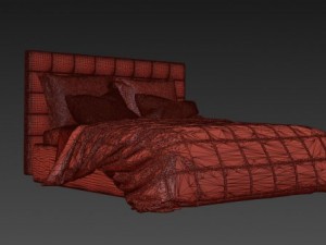 photorealistic bed Modello 3D