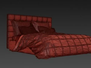 photorealistic bed 3D Model