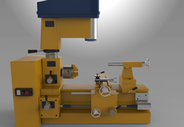 turning machine 3D Model .c4d .max .obj .3ds .fbx .stl .blend 