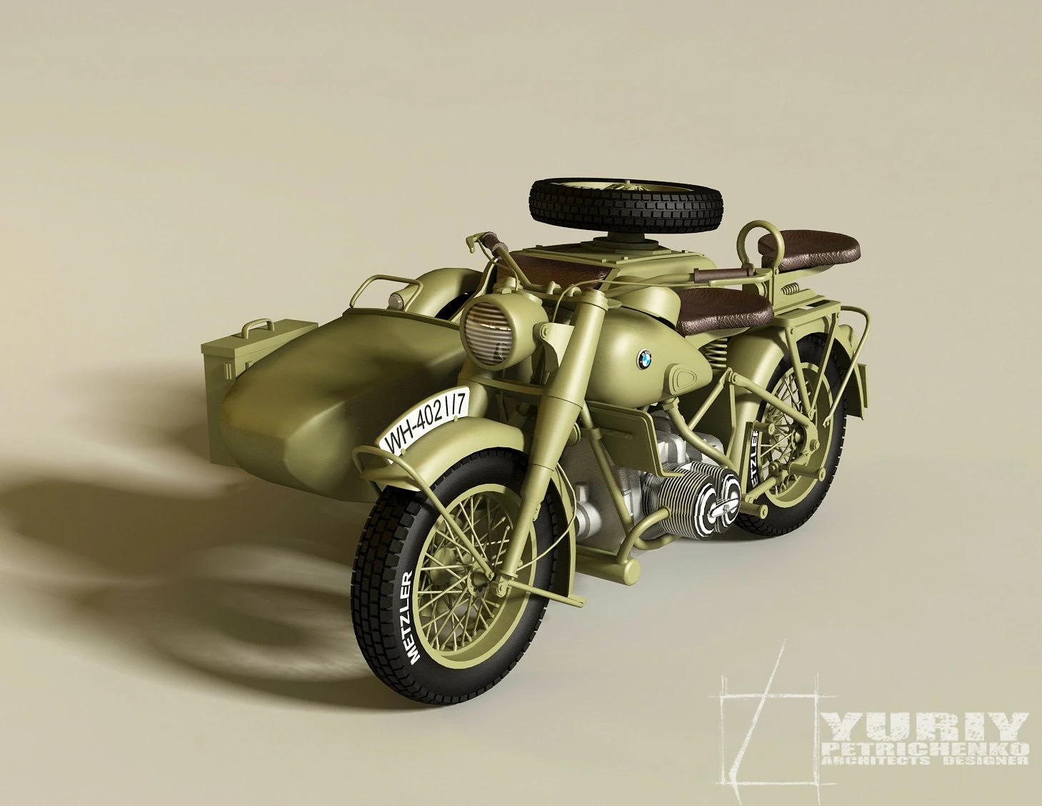 motorbike 3D Model .c4d .max .obj .3ds .fbx .stl .blend