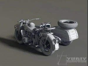 motorbike 3D Model