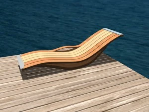 silla de sol Modelo 3D