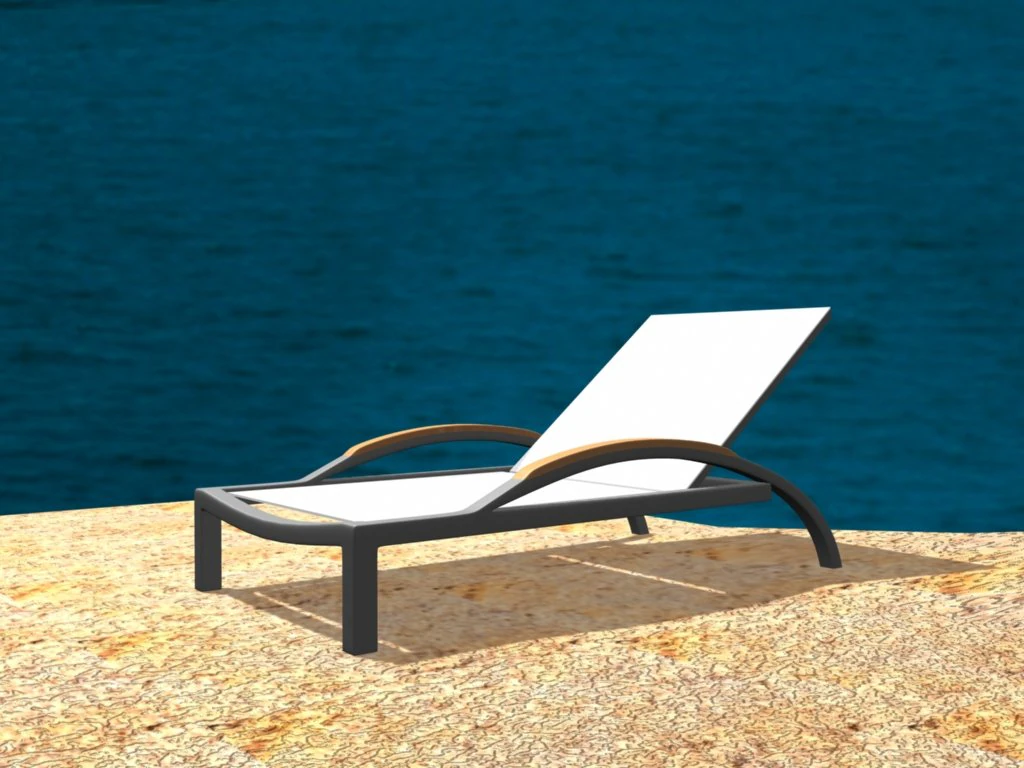 sun chair 3D Model .c4d .max .obj .3ds .fbx .stl .blend 