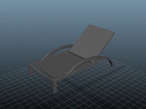 sun chair Modello 3D