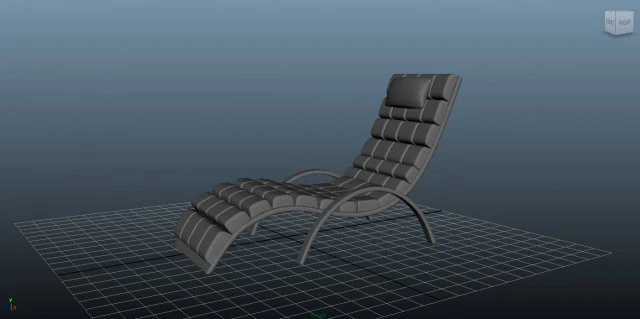 sun chair 3D Model .c4d .max .obj .3ds .fbx .stl .blend 