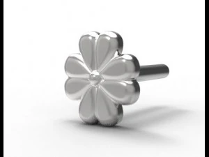 gouden oorbellen 3D Model