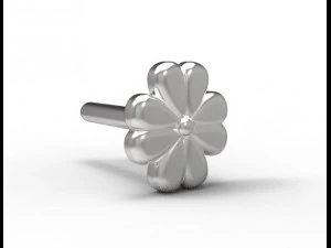 gold earrings 3D Model