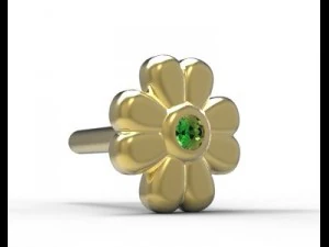 oorbellen goud 3D Model