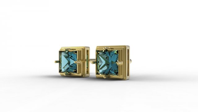 earrings pyramid 3D Model .c4d .max .obj .3ds .fbx .stl .blend 