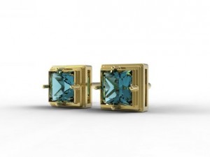 earrings pyramid Model 3D