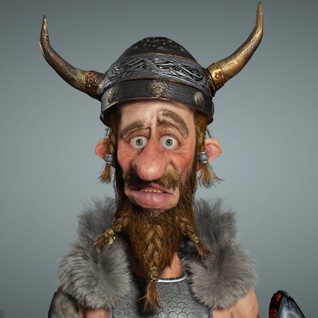 Viking Modelo 3D .c4d .max .obj .3ds .fbx .stl .blend 