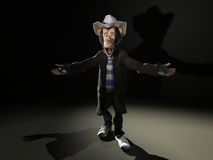Chimpanzee High quality character full Rigged and Animated Model 3D